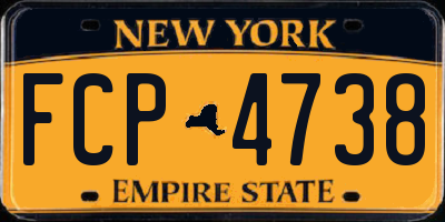 NY license plate FCP4738