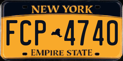 NY license plate FCP4740