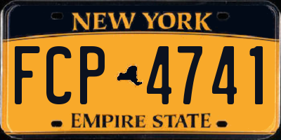 NY license plate FCP4741