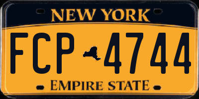NY license plate FCP4744
