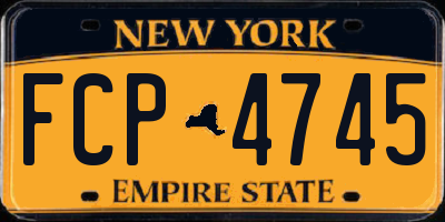 NY license plate FCP4745