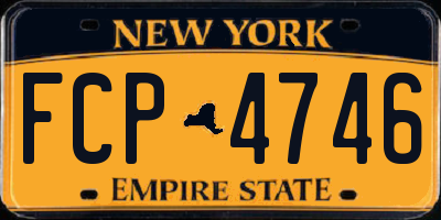 NY license plate FCP4746