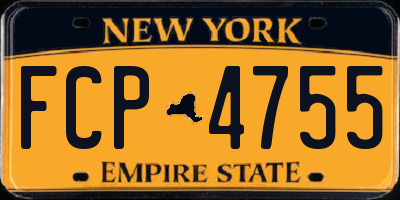 NY license plate FCP4755