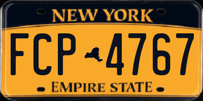 NY license plate FCP4767