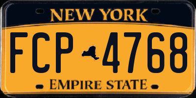 NY license plate FCP4768