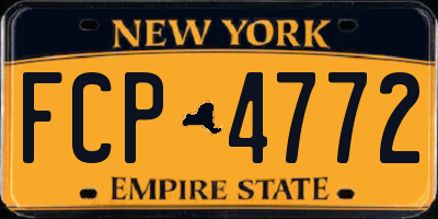 NY license plate FCP4772