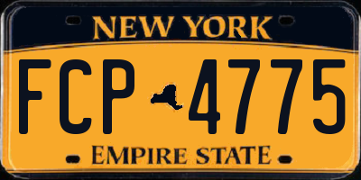 NY license plate FCP4775