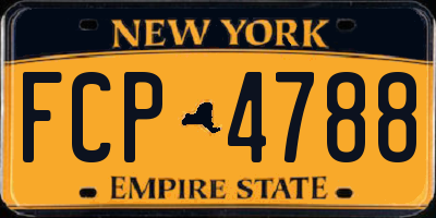 NY license plate FCP4788