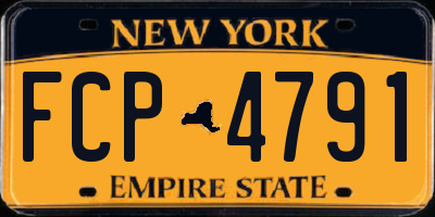 NY license plate FCP4791