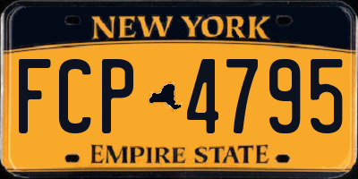 NY license plate FCP4795