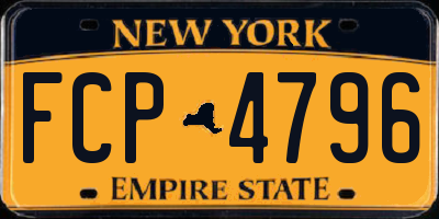 NY license plate FCP4796