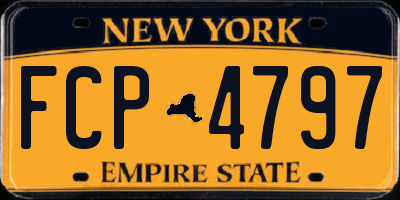 NY license plate FCP4797