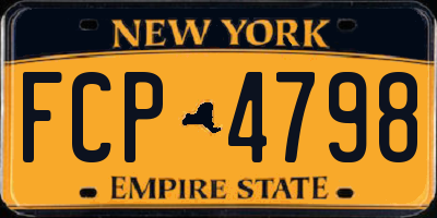NY license plate FCP4798