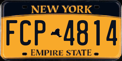 NY license plate FCP4814