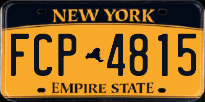 NY license plate FCP4815