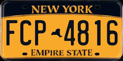 NY license plate FCP4816