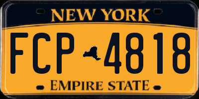 NY license plate FCP4818