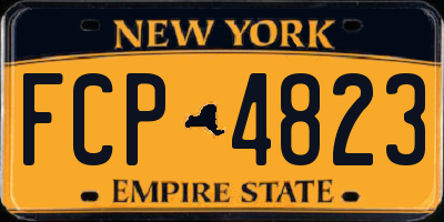 NY license plate FCP4823