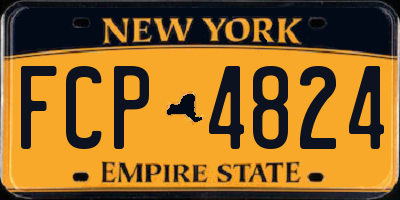 NY license plate FCP4824