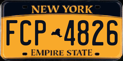 NY license plate FCP4826