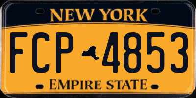NY license plate FCP4853