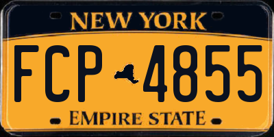 NY license plate FCP4855