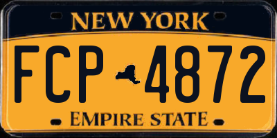 NY license plate FCP4872