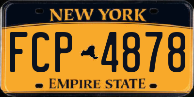 NY license plate FCP4878