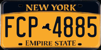 NY license plate FCP4885