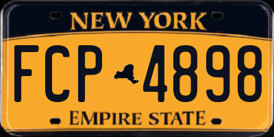 NY license plate FCP4898