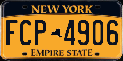 NY license plate FCP4906