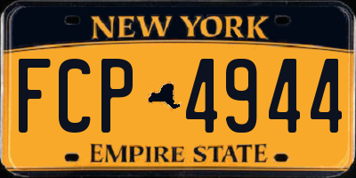 NY license plate FCP4944