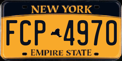 NY license plate FCP4970