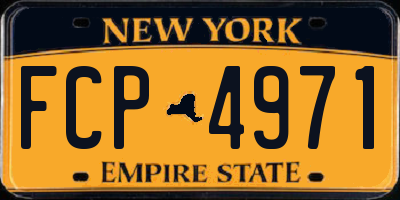 NY license plate FCP4971