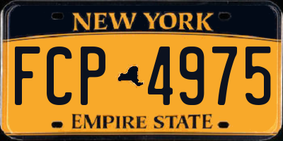 NY license plate FCP4975