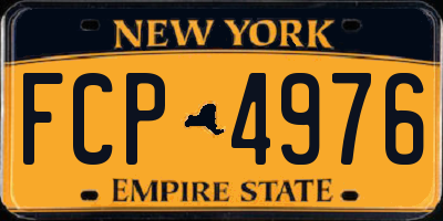 NY license plate FCP4976