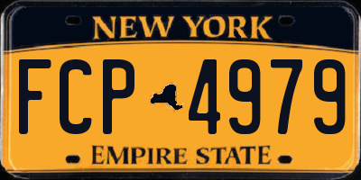 NY license plate FCP4979