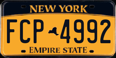 NY license plate FCP4992