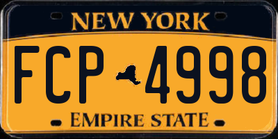 NY license plate FCP4998