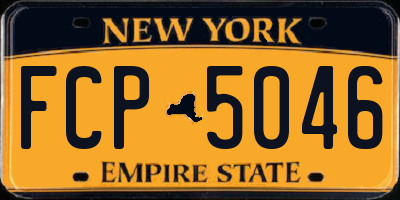 NY license plate FCP5046