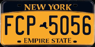 NY license plate FCP5056
