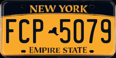 NY license plate FCP5079