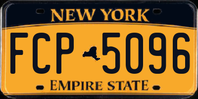 NY license plate FCP5096