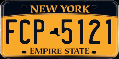 NY license plate FCP5121