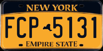 NY license plate FCP5131