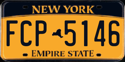 NY license plate FCP5146