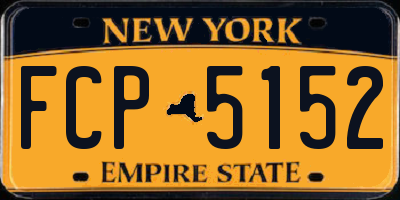 NY license plate FCP5152