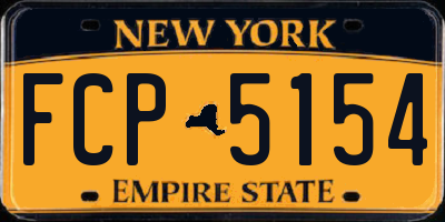 NY license plate FCP5154