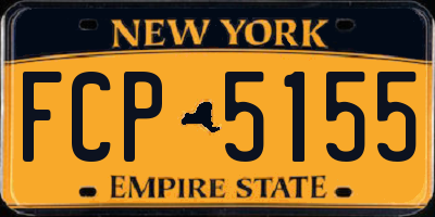NY license plate FCP5155