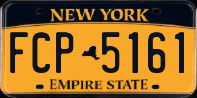 NY license plate FCP5161